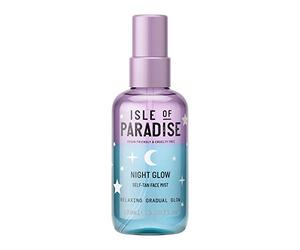 Isle of Paradise Night Glow Brume autobronzante graduelle pour le visage, 100 ml | Éclat progressif relaxant | Végétalien et sans cruauté envers les animaux