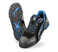 ISM Chaussure de sécurité Rio Black Low T. 45 noir/bleu cuir velours S3 SRC EN ISO 2 Quantité:1