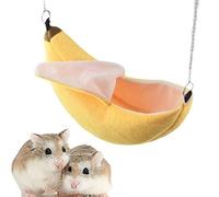 ISMARTEN Hamac pour hamster, banane, lit doux, petit animal domestique, hamster, maison à suspendre pour cochon d'Inde, rat, chinchilla, hérisson, rat, petit oiseau