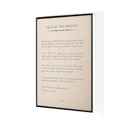 ISMCGPLHPT Folk Story Art Print, Parable of the Wolves Canvas Poster, Native American Style Quote Wall Decor for Room Bedroom Living Room(Unframed,08X12inch(20X30cm))