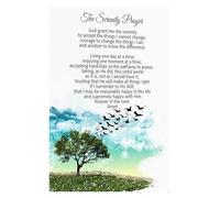 ISMCGPLHPT Mindful Quote Poster - Inspirational Words on Serenity Courage and Wisdom - Wall-Art Print for Home Office or Space(Unframed,12x18inch(30x45cm))