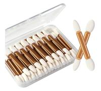 IS'MINE Applicateurs de fard à paupières, 30 pinceaux jetables double face pour fard à paupières, 6,1 cm, applicateur de maquillage