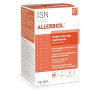 ISN - Ineldea Santé Naturelle Allerbiol - Complément alimentaire - Aide à préserver le confort respiratoire et à faciliter la respiration en cas de gênes saisonnières ou perannuelles - Cure 30 jours