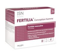 ISN - Fertilia® Conception Homme - Complément alimentaire à base de Carnitine, Coenzyme Q10 & vitamines - Favorise une fertilité & reproduction normales chez l'homme - Cure 30 jours