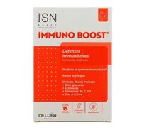 Ineldea IMMUNO BOOST® Renforce l'immunité – Échinacée, Vit B6+C+D3, Zinc – Cure 15 jours