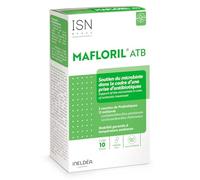 ISN - Ineldea Santé Naturelle Mafloril ATB - Complément alimentaire - 2 souches spécifiques de probiotiques - Soutien nutritionnel en cas de prise d'antibiotiques - Sans Gluten - Cure 10 jours
