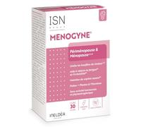 ISN - Menogyne® - Ménopause & Préménopause - Limite les bouffées de chaleur & sueurs nocturnes - Rééquilibre l'activité hormonale - Pollen, Rhodiole, Vitamines B6, B9 & B12 - Cure 30 jours