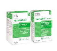 ISN - Ineldea Santé Naturelle Protocole Minceur - Metaboslim + Mafloril Gasseri - Aide à rééquilibrer le microbiote - Aide à la perte de poids