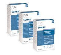 ISN - Somnil® - Complément alimentaire - Mélatonine, plantes, vit.B6 - Facilite l'endormissement - Améliore le sommeil -Lot de 3