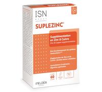 Ineldea Complément alimentaire Suplezinc Zinc & Cuivre (bisglycinates) Soutien immunitaire 60 gélules