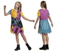 isney L’Étrange Noël de Monsieur Jack - Déguisement Enfant Sally avec Détails Authentiques - Taille S 5 à 6 Ans - Licence Officielle du Film - Costume de Jeu