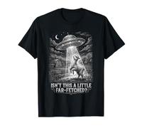 Isn't This A Little Fetched Alpaga UFO Alien Abduction T-Shirt