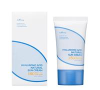 IsNtree Crème solaire naturelle à l'acide hyaluronique SPF50+ PA++++ 50 ml, protection solaire physique hydratante, sans danger pour les récifs, protection solaire non nanométrique, 50 g (lot de 1)