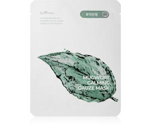 Isntree Real Mugwort masque apaisant en tissu pour peaux sensibles et irritées 1 pcs
