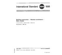 ISO 1006:1983, Building construction -- Modular coordination -- Basic module