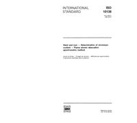 ISO 10138:1991, Steel and iron - Determination of chromium content - Flame atomic absorption spectrometric method