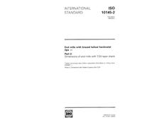 ISO 10145-2:1993, End mills with brazed helical hardmetal tips - Part 2: Dimensions of end mills with 7/24 taper shank