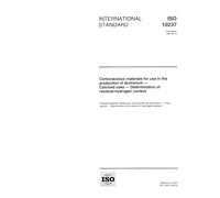 ISO 10237:1997, Carbonaceous materials for use in the production of aluminium -- Calcined coke -- Determination of residual-hydrogen content