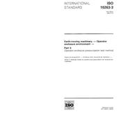 ISO 10263-3:1994, Earth-moving machinery - Operator enclosure environment - Part 3: Operator enclosure pressurization test method