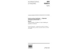 ISO 10263-6:1994, Earth-moving machinery -- Operator enclosure environment -- Part 6: Determination of effect of solar heating on operator enclosure