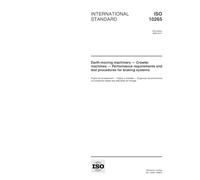 ISO 10265:1998, Earth-moving machinery - Crawler machines - Performance requirements and test procedures for braking systems