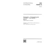 ISO 10349-12:1992, Photography -- Photographic-grade chemicals -- Test methods -- Part 12: Determination of density