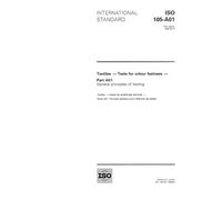 ISO 105-A01:1994, Textiles -- Tests for colour fastness -- Part A01: General principles of testing