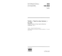 ISO 105-B08:1995, Textiles -- Tests for colour fastness -- Part B08: Quality control of blue wool reference materials 1 to 7