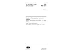 ISO 105-J01:1997, Textiles -- Tests for colour fastness -- Part J01: General principles for measurement of surface colour