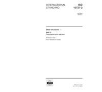 ISO 10721-2:1999, Steel structures -- Part 2: Fabrication and erection