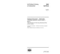 ISO 10770-2:1998, Hydraulic fluid power - Electrically modulated hydraulic control valves - Part 2: Test methods for three-way directional flow control valves