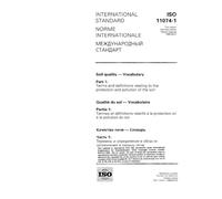 ISO 11074-1:1996, Soil quality - Vocabulary - Part 1: Terms and definitions relating to the protection and pollution of the soil