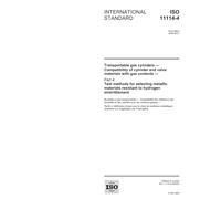 ISO 11114-4:2005, Transportable gas cylinders - Compatibility of cylinder and valve materials with gas contents - Part 4: Test methods for selecting ... materials resistant to hydrogen embrittlement