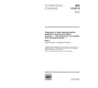 ISO 11127-3:1993, Preparation of steel substrates before application of paints and related products - Test methods for non-metallic blast-cleaning abrasives - Part 3: Determination of apparent density