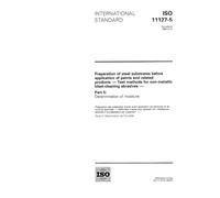 ISO 11127-5:1993, Preparation of steel substrates before application of paints and related products - Test methods for non-metallic blast-cleaning abrasives - Part 5: Determination of moisture