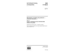 ISO 11140-5:2000, Sterilization of health care products -- Chemical indicators -- Part 5: Class 2 indicators for air removal test sheets and packs