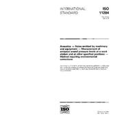 ISO 11204:1995, Acoustics - Noise emitted by machinery and equipment - Measurement of emission sound pressure levels at a work station and at other ... - Method requiring environmental corrections