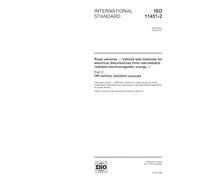 ISO 11451-2:2005, Road vehicles - Vehicle test methods for electrical disturbances from narrowband radiated electromagnetic energy - Part 2: Off-vehicle radiation sources