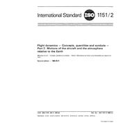 ISO 1151-2:1985, Flight dynamics - Concepts, quantities and symbols - Part 2 : Motions of the aircraft and the atmosphere relative to the Earth