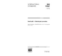 ISO 11547:1994, Small craft -- Start-in-gear protection