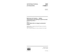 ISO 11680-1:2000, Machinery for forestry -- Safety requirements and testing for pole-mounted powered pruners -- Part 1: Units fitted with an integral combustion engine