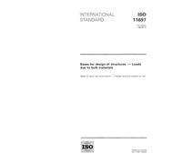 ISO 11697:1995, Bases for design of structures -- Loads due to bulk materials
