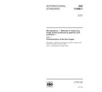 ISO 11698-1:2000, Micrographics -- Methods of measuring image quality produced by aperture card scanners -- Part 1: Characteristics of the test images
