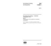 ISO 11699-1:1998, Non-destructive testing -- Industrial radiographic films -- Part 1: Classification of film systems for industrial radiography
