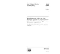 ISO 1173:2001, Assembly tools for screws and nuts -- Drive ends for hand- and machine-operated screwdriver bits and connecting parts -- Dimensions, torque testing