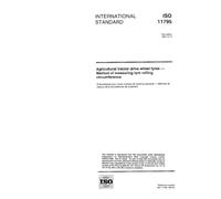 ISO 11795:1997, Agricultural tractor drive wheel tyres - Method of measuring tyre rolling circumference