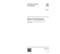 ISO 1182:2002, Reaction to fire tests for building products - Non-combustibility test