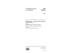ISO 11928-1:2000, Micrographics -- Quality control of graphic COM recorders -- Part 1: Characteristics of the test frames