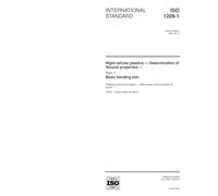 ISO 1209-1:2004, Rigid cellular plastics - Determination of flexural properties - Part 1: Basic bending test