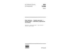 ISO 12308:1994, Plain bearings - Quality assurance - Sample types - Definitions, applications and testing